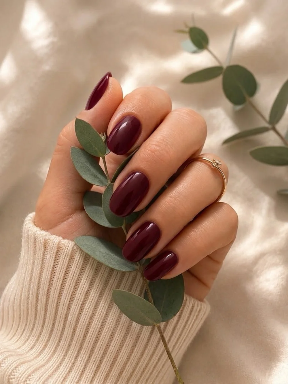 Geluxe Nail Wraps - Pressed Leaf Olive Green
